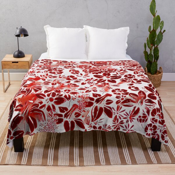 Item preview, Red Flower Pattern designed and sold by ClassicalAnime.