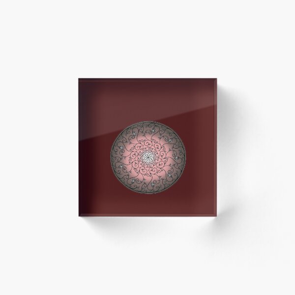 Artikelvorschau, Mandala in altrosa entworfen und verkauft von ARTofFANTASY3.