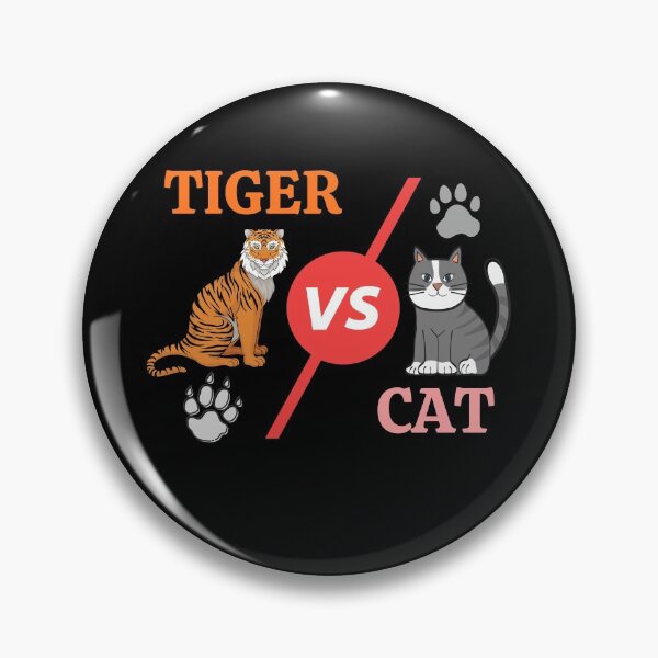 Item preview, Cat VS Tiger matching Fight designed and sold by DivineLiveShop.