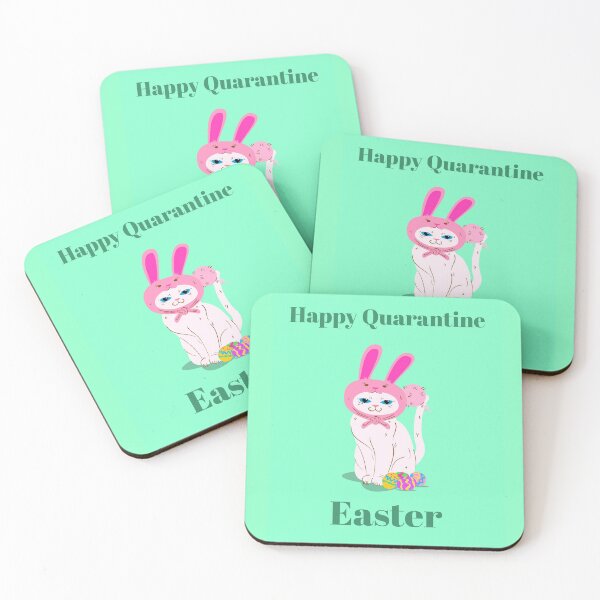 Item preview, Happy Quarantine Easter Catbunny design  designed and sold by boopsblunt.