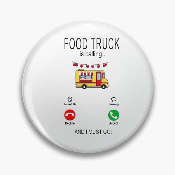 Item preview, Food truck is calling - delicious street food - black designed and sold by dJ-Design.