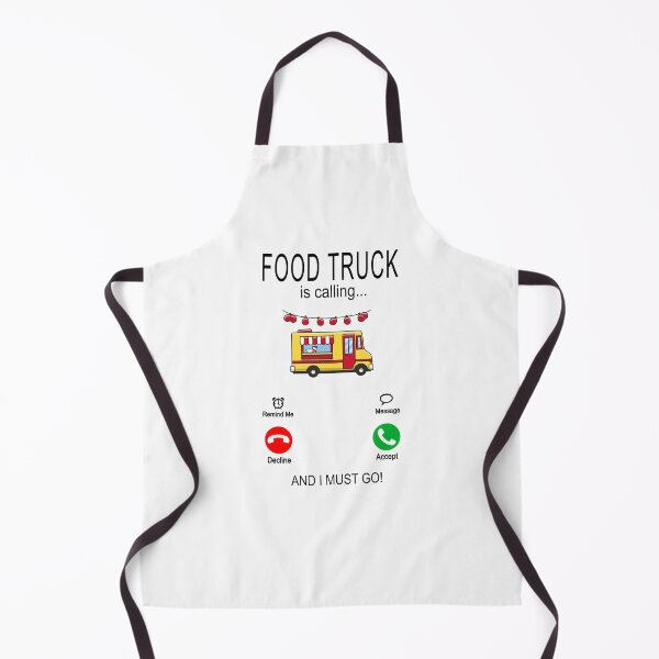 Item preview, Food truck is calling - delicious street food - black designed and sold by dJ-Design.