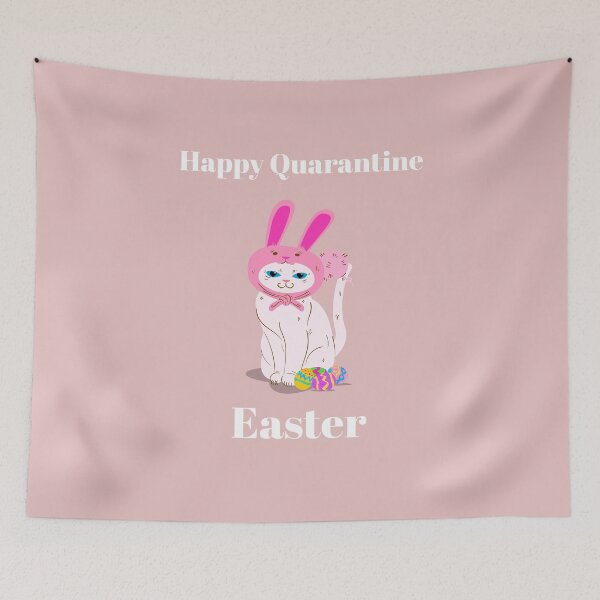 Item preview, Copy of Happy Quarantine Easter Catbunny design  designed and sold by boopsblunt.