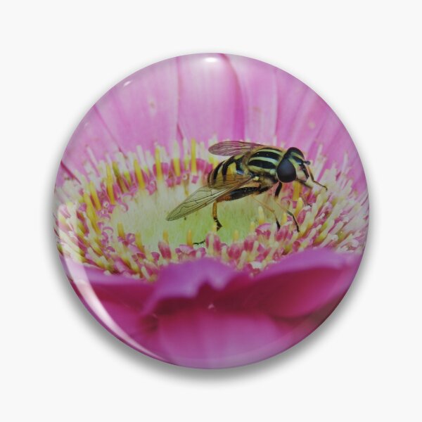 Item preview, Pink Gerbera and Hoverfly  designed and sold by Joanne Wall.