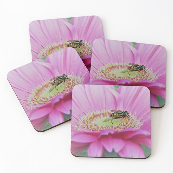 Item preview, Pink Gerbera and Hoverfly  designed and sold by Joanne Wall.