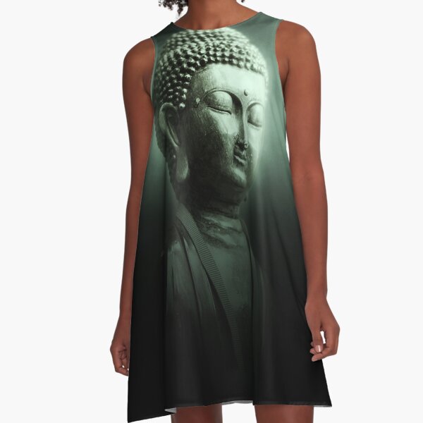 Buddha 3D Painting A-Line Dress