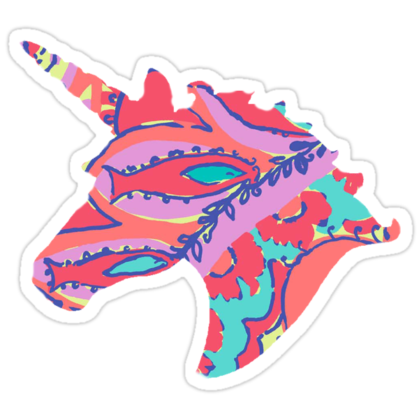 unicorn stickers by emilyseaman redbubble