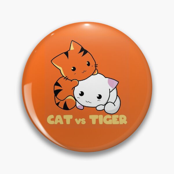 Item preview, Cat vs Tiger Kawaii designed and sold by Altohombre.