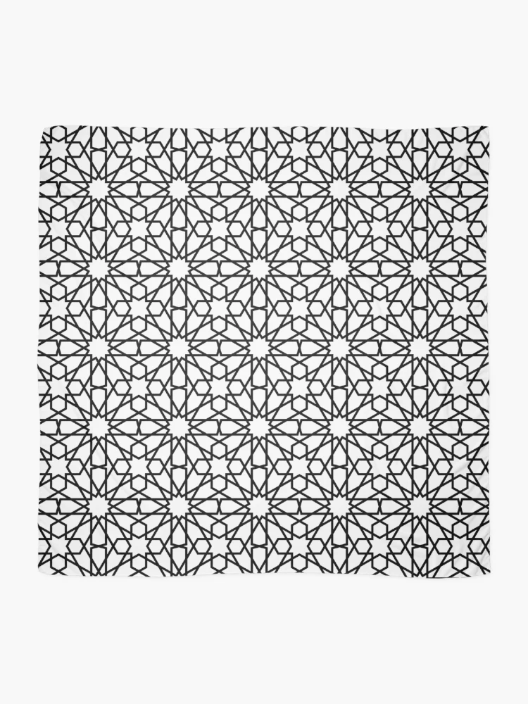 Thumbnail 2 of 3, Scarf, Geometric Islamic Pattern designed and sold by NeteDesign.