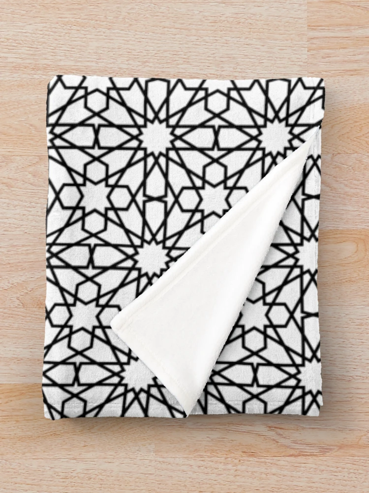 Thumbnail 3 of 6, Throw Blanket, Geometric Islamic Pattern designed and sold by NeteDesign.