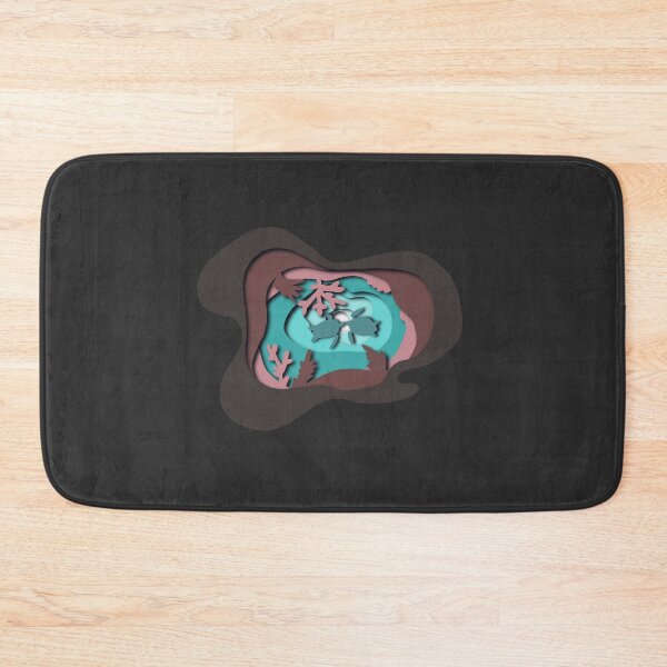 Item preview, Sea Turtles from Below (teal and pink) - Layered Paper Art designed and sold by rooandjoo.
