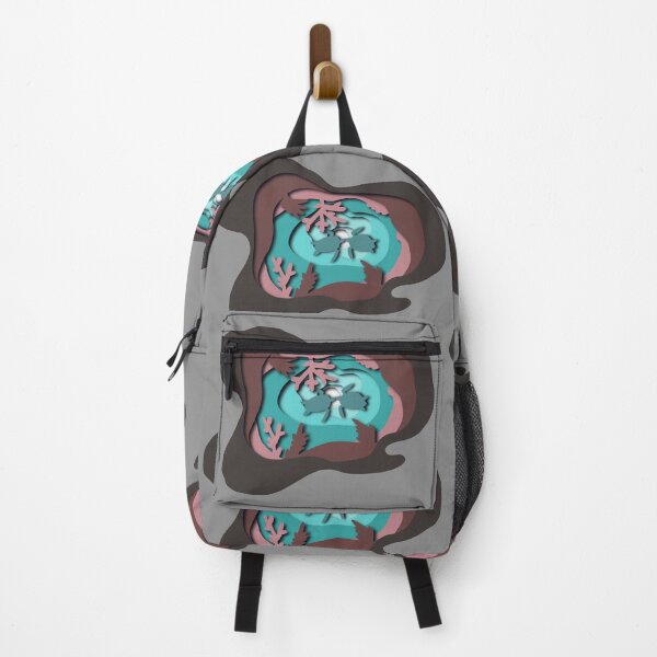 Item preview, Sea Turtles from Below (teal and pink) - Layered Paper Art designed and sold by rooandjoo.