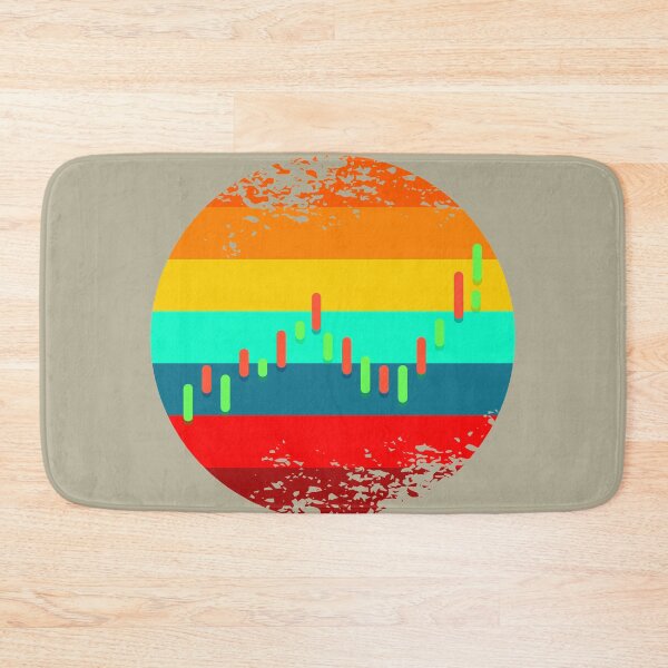 Item preview, Stock market trader candle stick retro background designed and sold by CultOfHustlers.