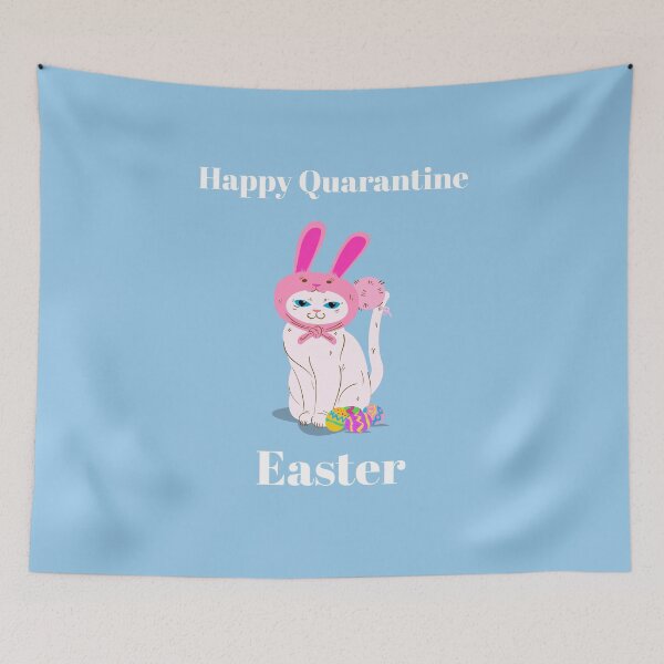 Item preview, Copy of Copy of Happy Quarantine Easter Catbunny design  designed and sold by boopsblunt.