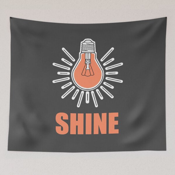 Item preview, peach shine bright lightbulb designed and sold by weilertsen.