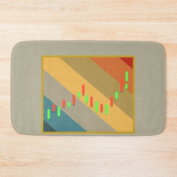 Item preview, Stock market trader candle stick retro background designed and sold by CultOfHustlers.