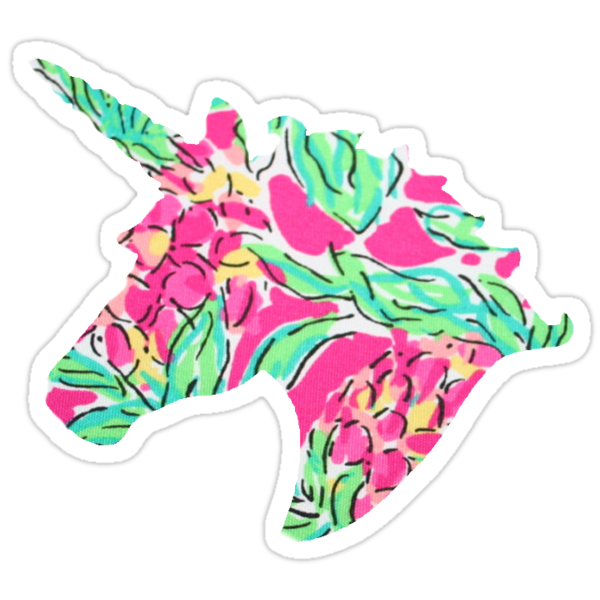 unicorn pineapple print stickers by emilyseaman redbubble