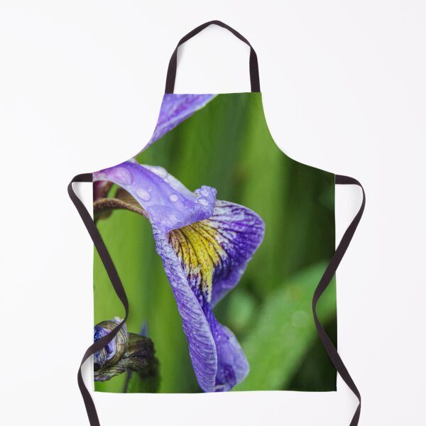 Item preview, Iris flowerhead against a green background designed and sold by Joanne Wall.