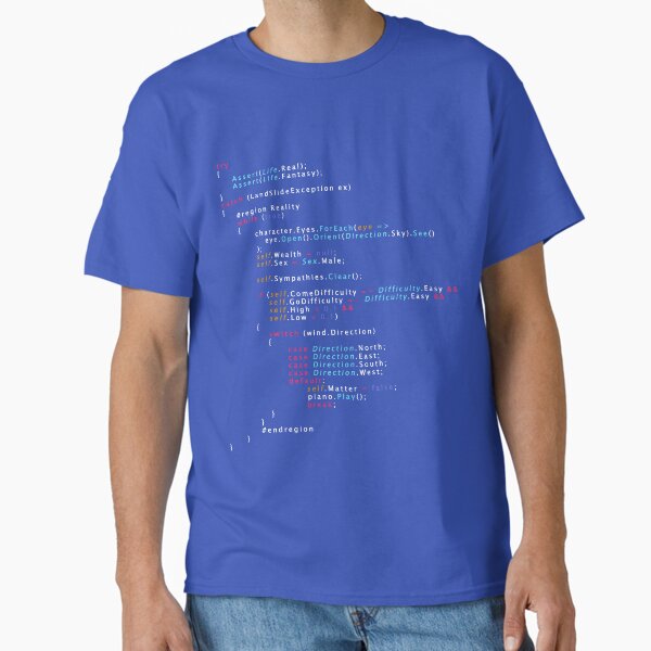 "Is This The Real Life Coding Programming Color" Classic T-Shirt for ...