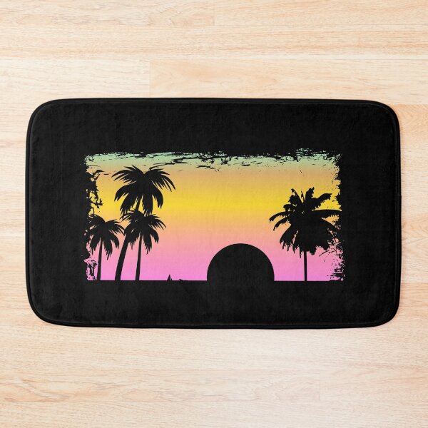 Item preview, Sunset Beach Framed Summer Palms Enjoy Your Life designed and sold by Paulina Vanlife.