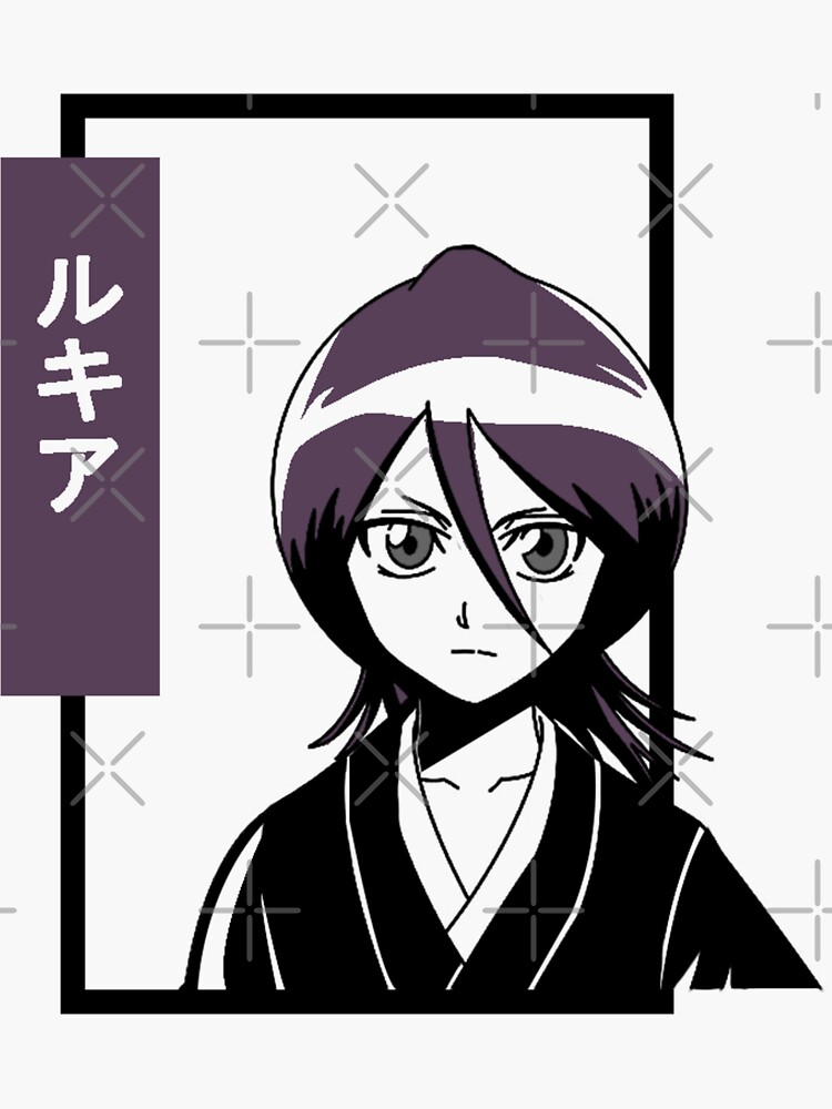 Black Bleach Anime Rukia Drawing by Anime-Video Game - Pixels