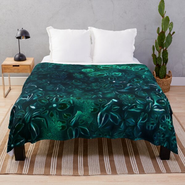 Item preview, Dark Green Flower Pattern designed and sold by ClassicalAnime.