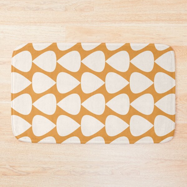 Item preview, Plectrum Geometric Pattern in Ochre Mustard and Cream designed and sold by kierkegaard.
