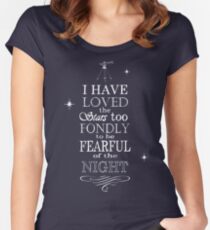 Ich habe die Sterne geliebt Tailliertes Rundhals-Shirt