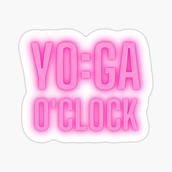YOGA O'CLOCK Sticker
