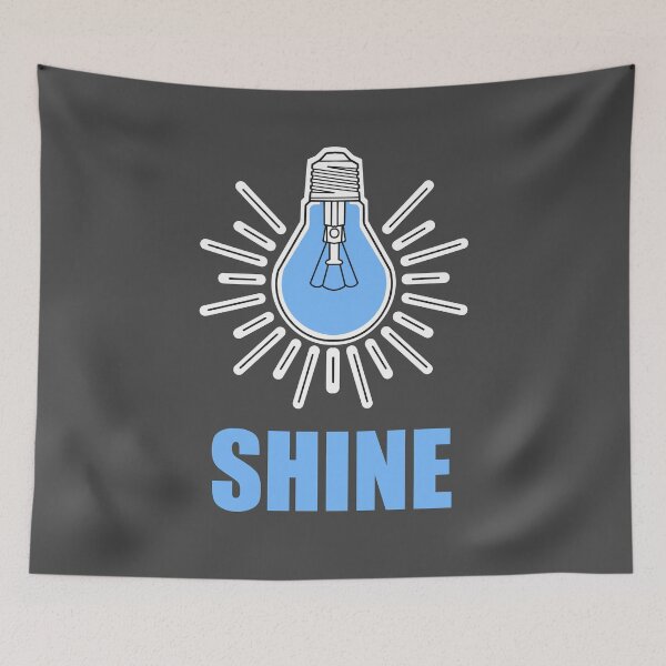 Item preview, blue shine  lightbulb designed and sold by weilertsen.