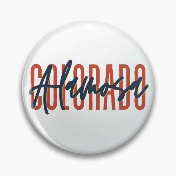 Item preview, Alamosa Colorado // Script Design // State Flag Colors designed and sold by KylieBeth Designs.