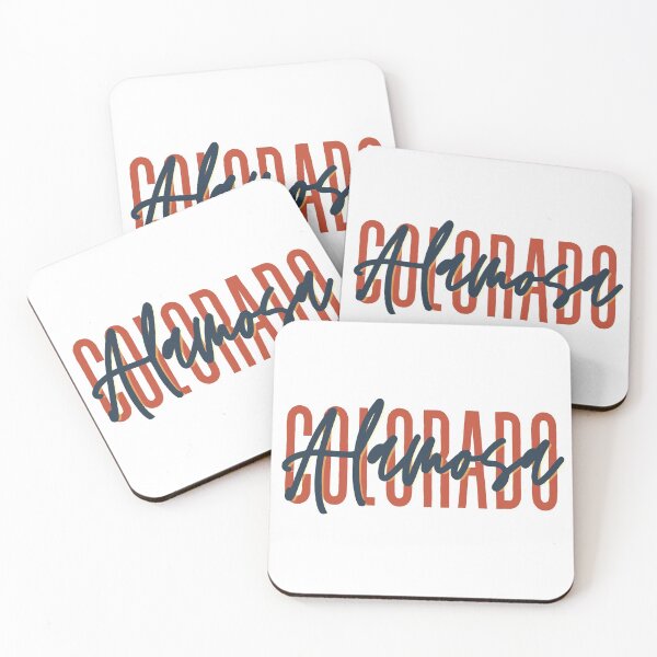 Item preview, Alamosa Colorado // Script Design // State Flag Colors designed and sold by KylieBeth Designs.