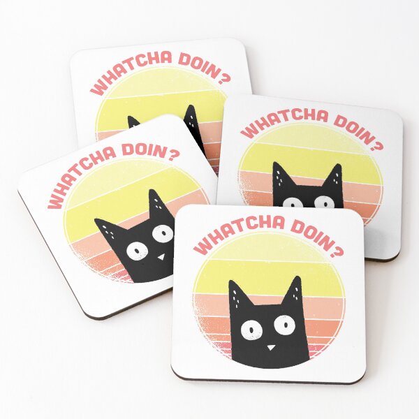 Item preview, Whatcha Doin Funny Cat designed and sold by ForFunDesigns.