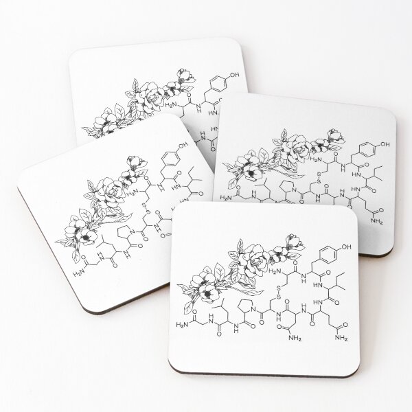 Item preview, floral oxytocin love molecule designed and sold by lyzthelamb.