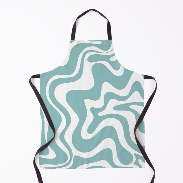 Item preview, Liquid Swirl Contemporary Abstract Pattern in Light Teal Blue and White designed and sold by kierkegaard.