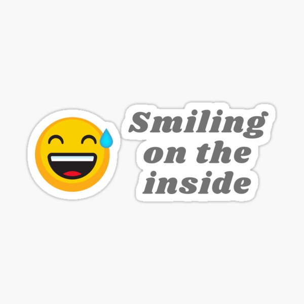 Item preview, Smiling on the inside emoji designed and sold by pnk999.