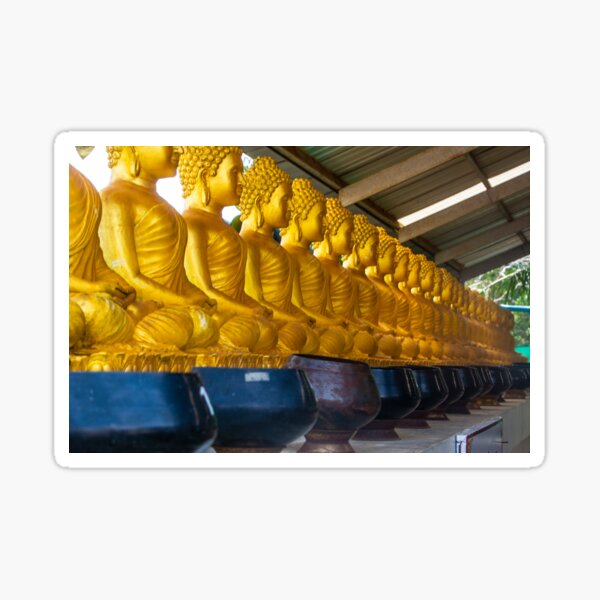Item preview, Line of golden temples in temple in Phuket, Thailand designed and sold by Michael Brewer.