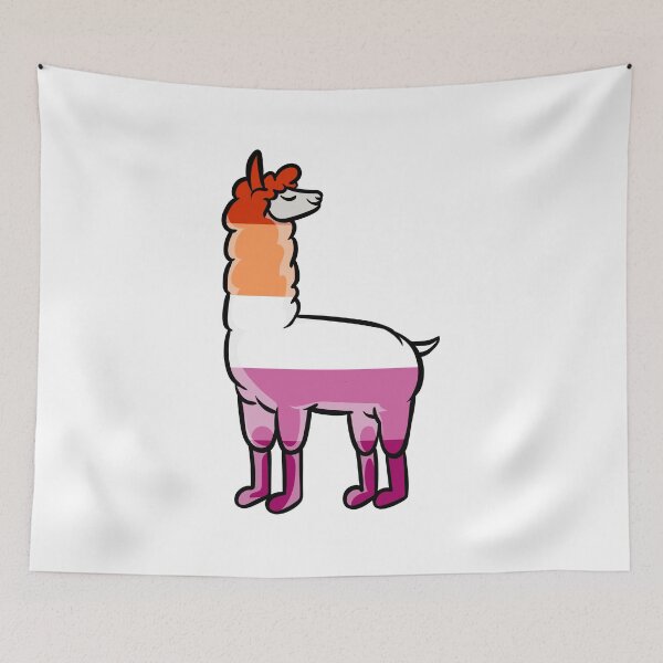 Item preview, Lesbian llama loves subtle pride | LGBTQ designed and sold by Petra Becker.