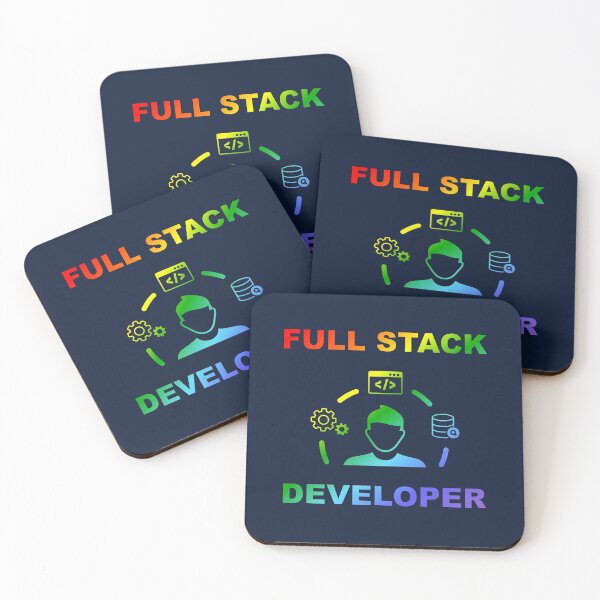 Item preview, Shiny Full Stack Developer, Rainbow Colors, Software Engineer, Computer Science, Web, WWW, Programming Humor, HTML designed and sold by Max-Wear.