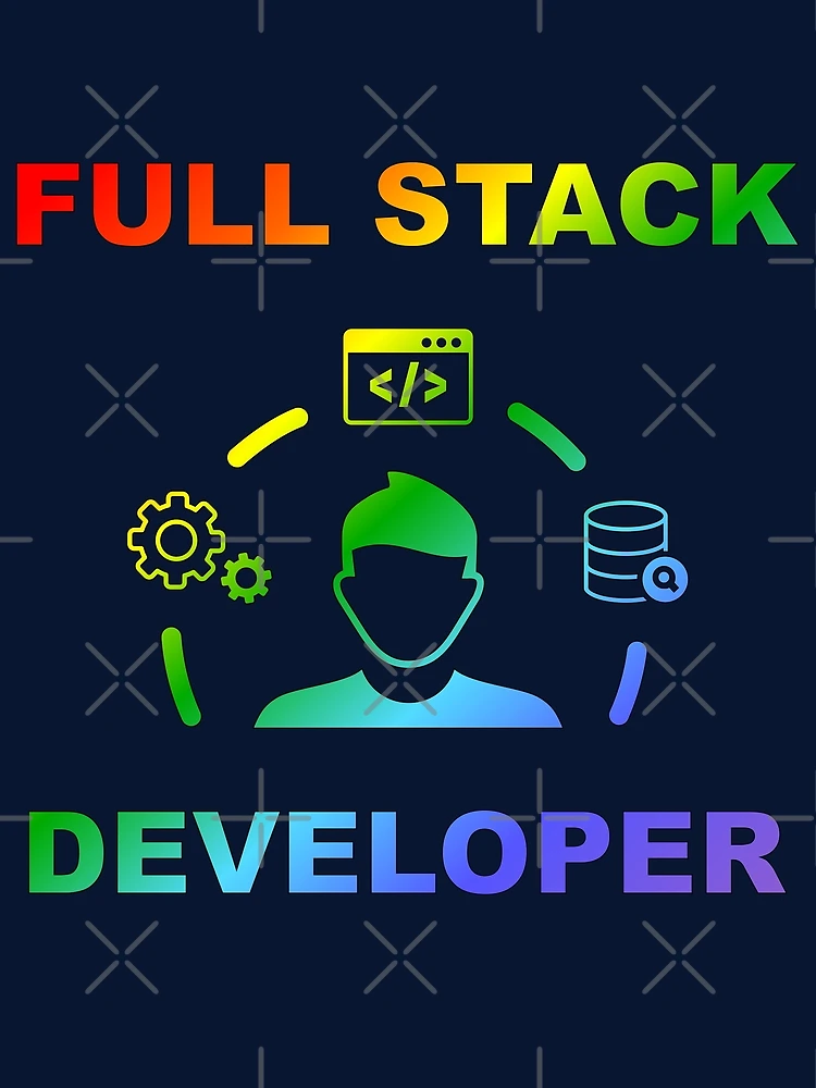 Thumbnail 3 of 3, Scarf, Shiny Full Stack Developer, Rainbow Colors, Software Engineer, Computer Science, Web, WWW, Programming Humor, HTML designed and sold by Max-Wear.