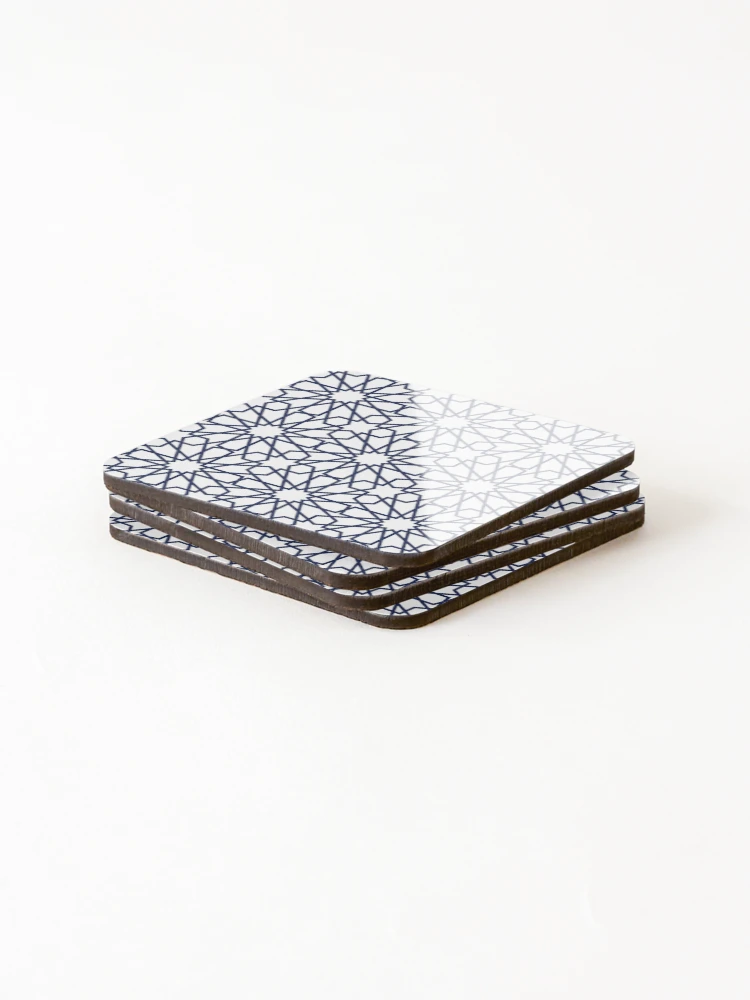 Thumbnail 4 of 5, Coasters (Set of 4), Geometric Islamic Pattern designed and sold by NeteDesign.