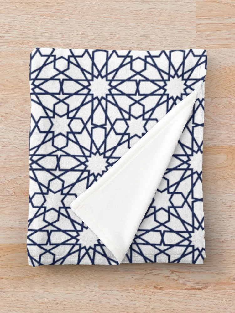 Thumbnail 3 of 6, Throw Blanket, Geometric Islamic Pattern designed and sold by NeteDesign.