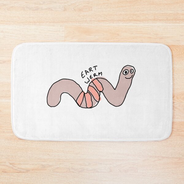 Item preview, “EART WERM” Horribly Drawn Earthworm designed and sold by laurenmoee.