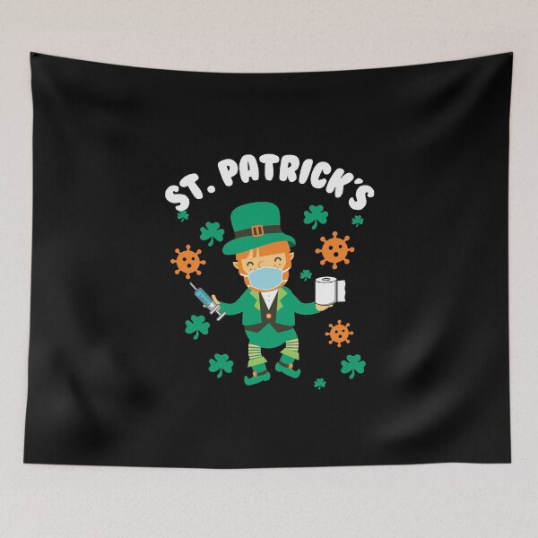 Item preview, Saint Patrick's Day Funny Leprechaun Wearing Mask designed and sold by ELAB27.