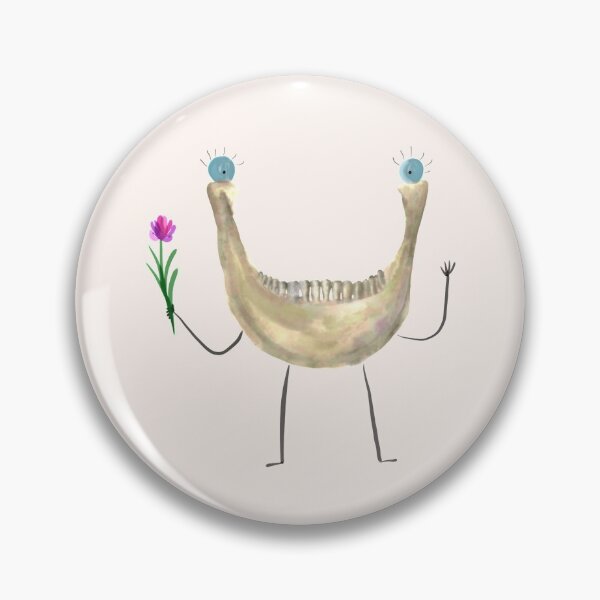 Item preview, Cute Jaw Bone with a Flower designed and sold by fogoosherie.