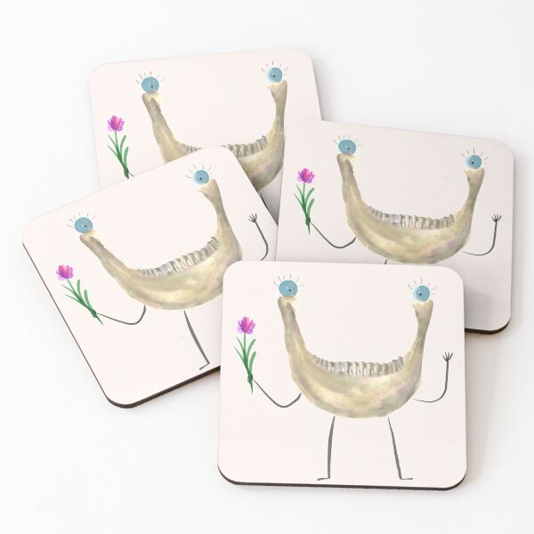 Item preview, Cute Jaw Bone with a Flower designed and sold by fogoosherie.