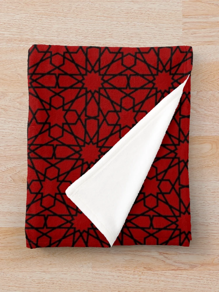 Thumbnail 3 of 6, Throw Blanket, Geometric Islamic Pattern designed and sold by NeteDesign.