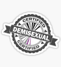 Pegatina Sello Demisexual Certificado