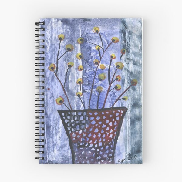 Item preview, decorative flowers in a blue cup  designed and sold by sonaadalian.