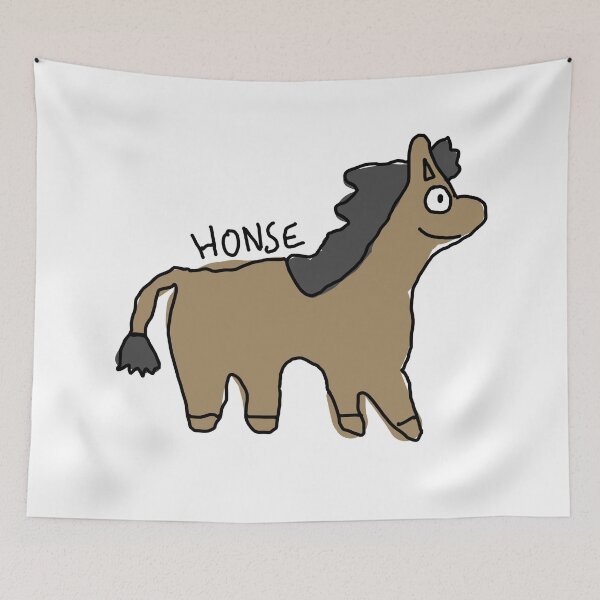 Item preview, “HONSE” Horribly Drawn Horse designed and sold by laurenmoee.